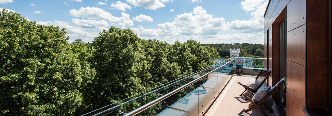 Liukso apartamentai su terasa